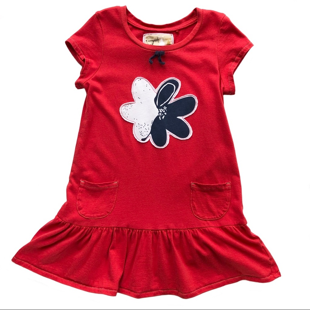 Next Red, White, Blue, Drop Waist T Shirt Dress